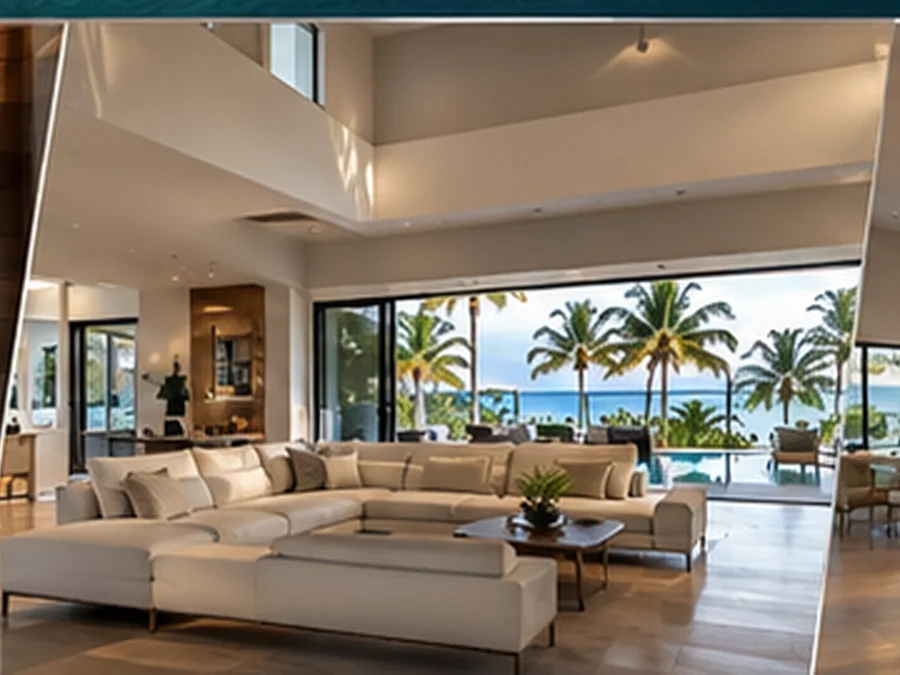 Illustrative high-end home interior